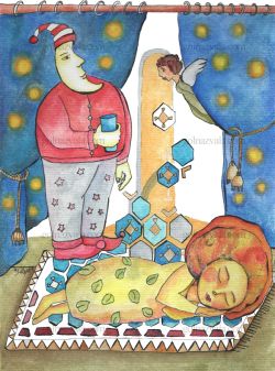 Size : A4 Moon & Sun