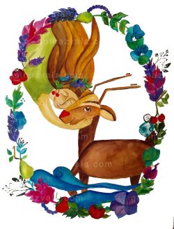 This illustration is showing letter G in Persian Alphabet .
Size : A3 Deer 1