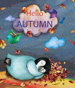 Size:17*24
I just want to sleep. Autumn is here