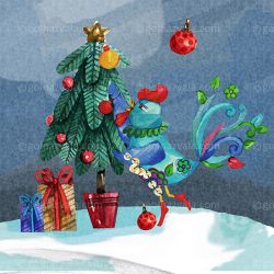 Size:17*24 Decorating tree